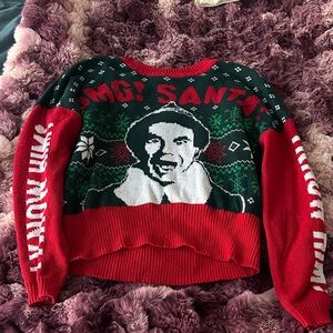 Red and Black Festive Sweater